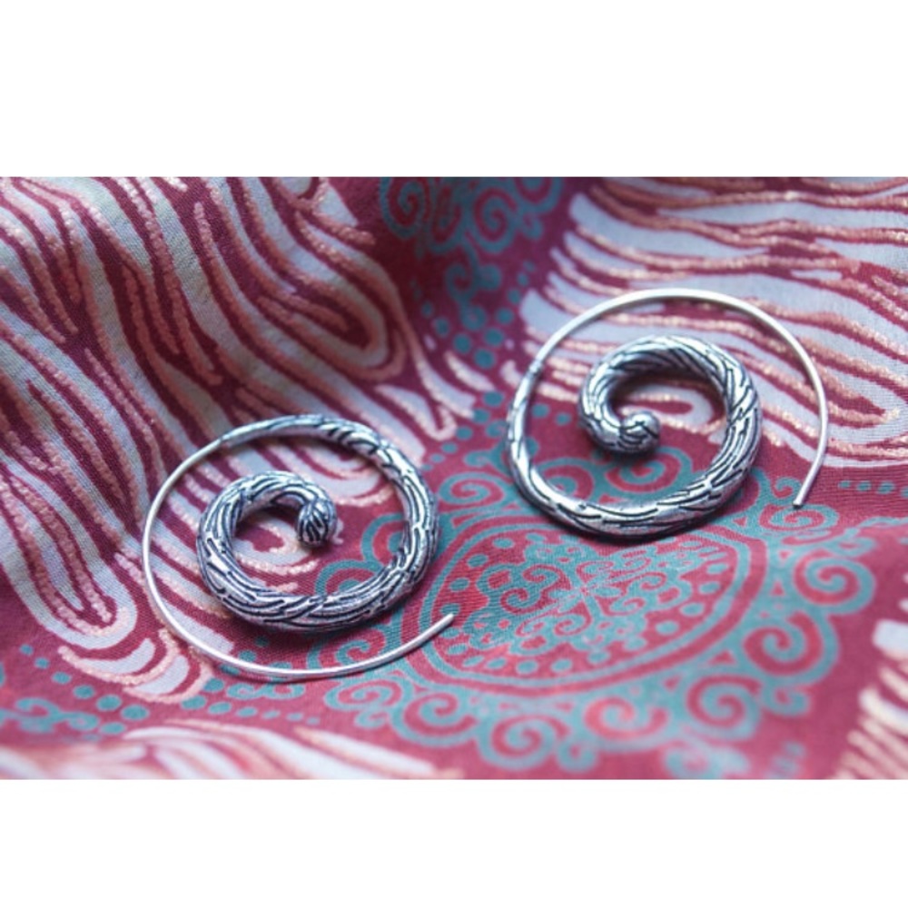 Handmade Spiral Earrings